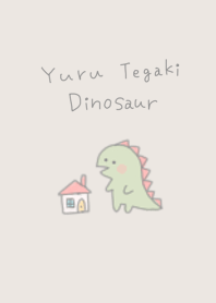ゆるい手書きのチビ恐竜