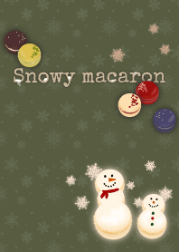 [R] Macaron Snowman + Olive |os