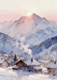 Mountain Village Dawn