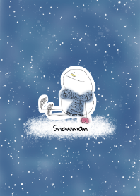I am snowman - blue