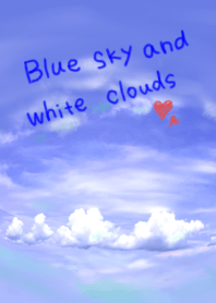 Blue sky and white clouds2