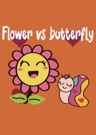 Flower vs butterfly
