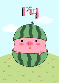 Pig and Watermelon