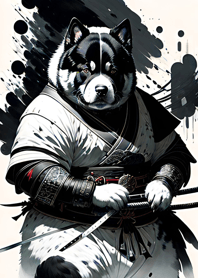 Samurai Anjing Ukiyo-e 6