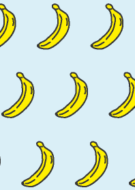 バナナ-水色-