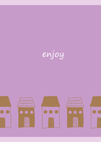 A peaceful house2 on light purple JP