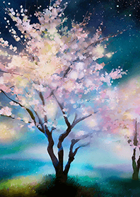 美しい夜桜の着せかえ#240