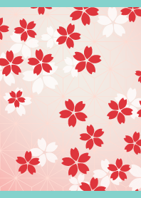 Spring cherry blossoms2 blue