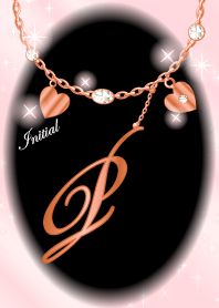 【P】イニシャル運気UP!ピンクゴールド