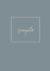 simple cursive -vintage blue-