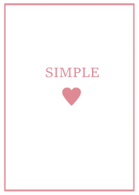 SIMPLE HEART =rose pink=(JP)