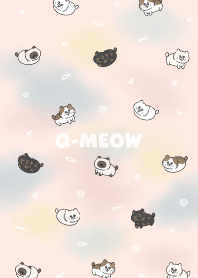 Q-meow3 / water color peach