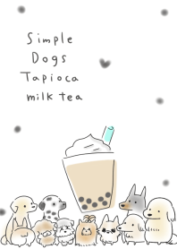 簡單的 狗狗 木薯奶茶
