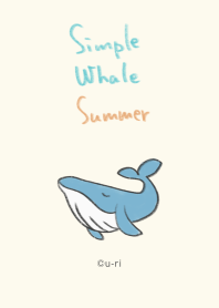 シンプル クジラ - サマー -