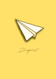 藍圖：紙飛機（檸檬黃）
