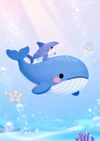 Cloudy Whale Sea