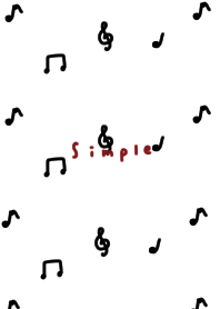 Musical note pattern. White x black.