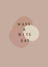 Fashionable beige tone.