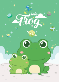 Frog Love Galaxy Light Green