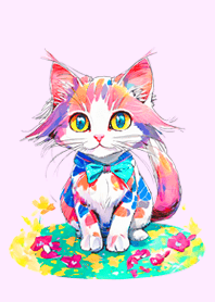 Cat looking this way21pink