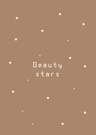 Beautiful stars-milk tea color