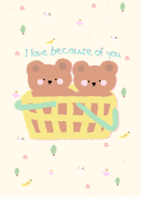 I love because of you (: