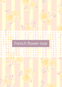 French flower rose -antique red-