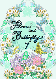 Flower and butterfly 7