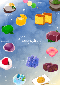 Japanese sweets at dawn