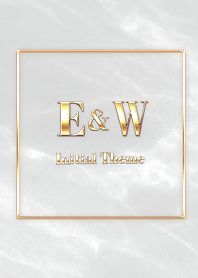 [ E&W ] Initial Theme Gold Gray