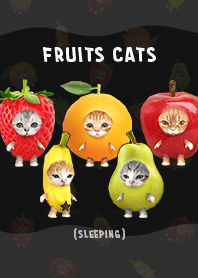 Fruits Cats (zZZ)  - B&W 2-1