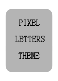 PIXEL LETTERS THEME[GRAY]j-WHITE