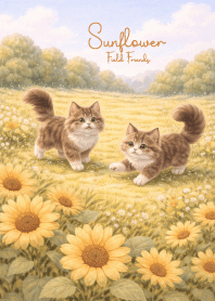 Sunflower Field Friends