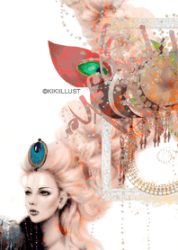 Girl`s illusion