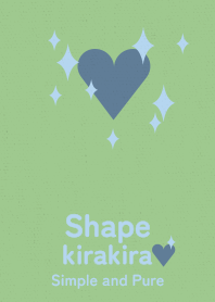 kirakira heart blue flower