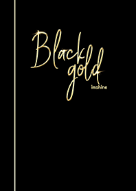 simple black gold English text