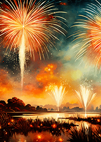 Beautiful Fireworks Theme#264