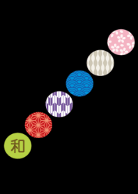 Japanese Chiyogami Circle 4'