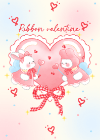 Ribbon valentine ( red )