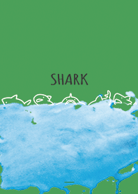 Green : Shark & Wave Theme