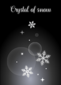 雪の結晶(黒)