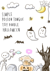 Poison tongue toy poodle Halloween.