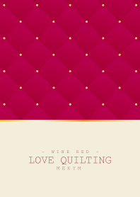 LOVE QUILTING WINE RED 11