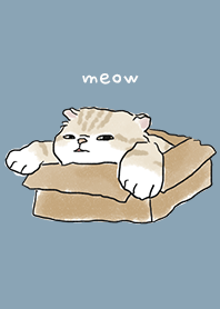 neko drawing4 / pale blue