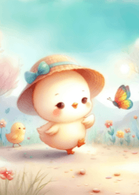 Cute Chick and Beautiful Nature V.2