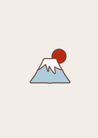 Mt.Fuji in the hot snmmer (Brown)