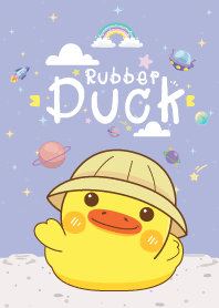 Rubber Duck Mini Galaxy Violet