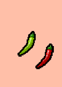Pixelart Chilli peppers