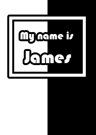 Name James Ver. Black & White Style(Eng)