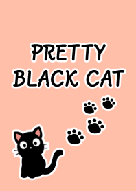 PRETTY BLACK CAT Theme-LIGHT PINKj